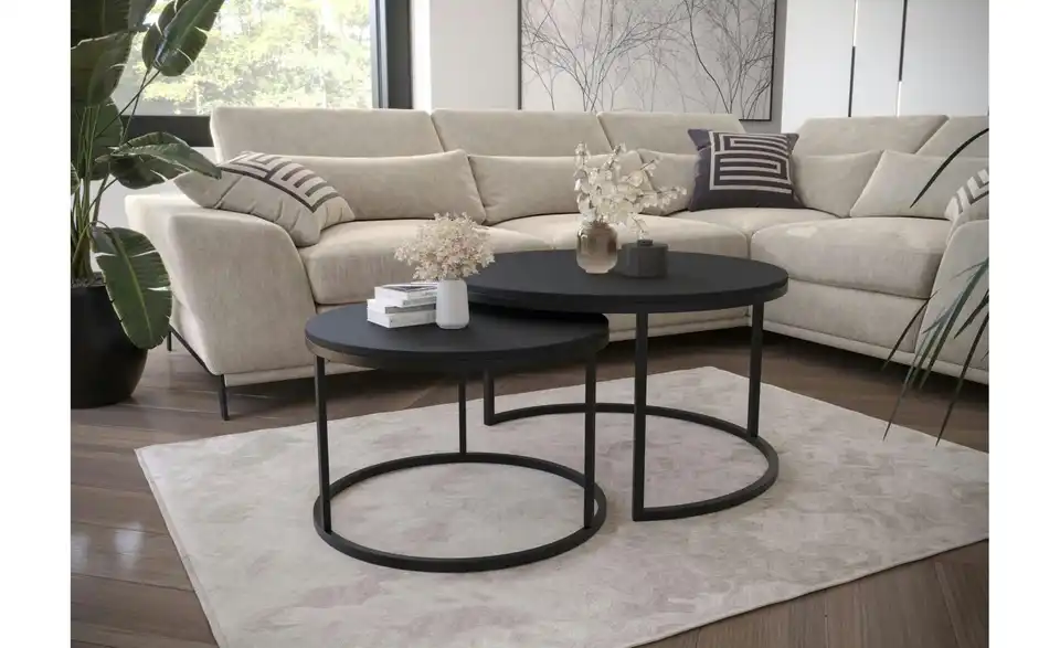 Selsey Couchtisch 2er Set Bello, in Wohnsituation