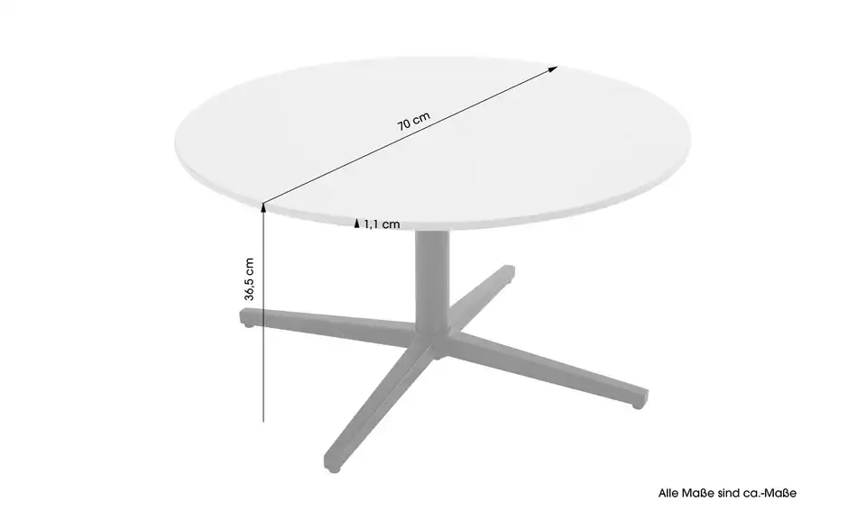 by Living Couchtisch, Bemaßung
