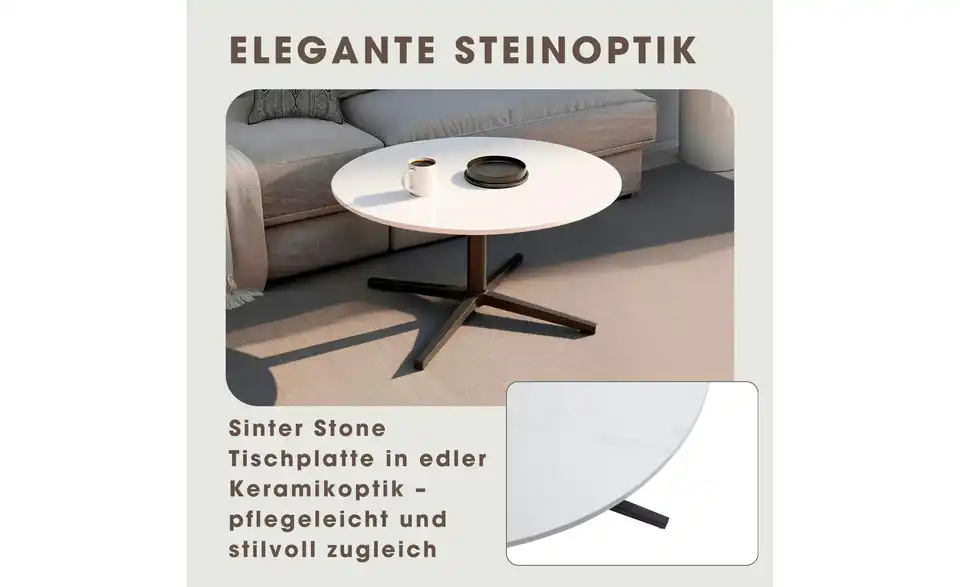 by Living Couchtisch, Bild mit Text