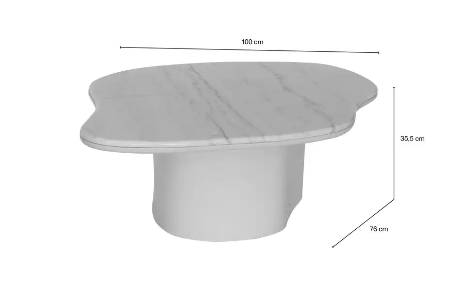 Höffner Selection Couchtisch Montel, Bemaßung