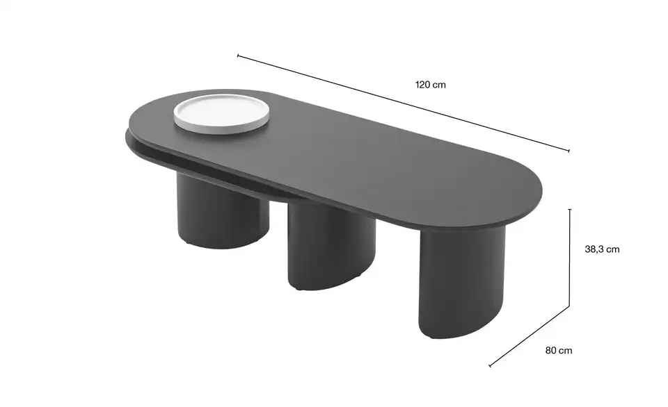 Höffner Selection Couchtisch Adera, Bemaßung