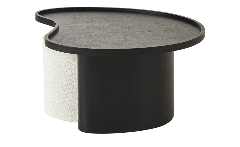 Höffner Selection Couchtisch mit Hocker Aditi, Profilansicht