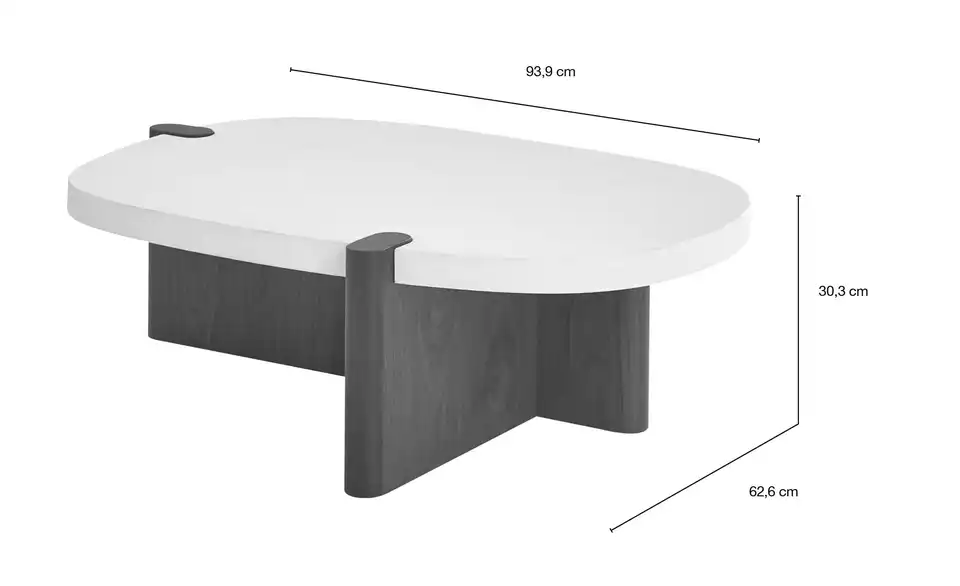 Höffner Selection Couchtisch Adara I, Bemaßung