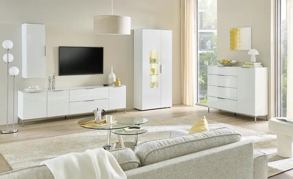 TV-Lowboard Vitreo Neo, in Wohnsituation