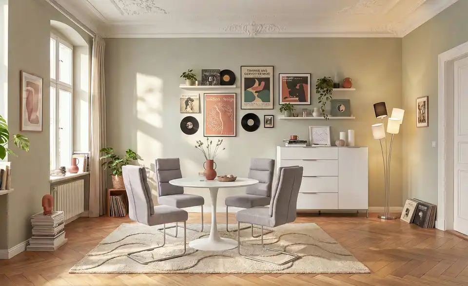 Metallgestell Vitreo Neo, in Wohnsituation