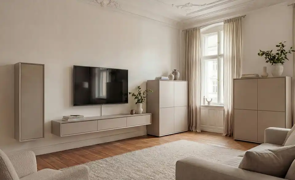 Hängeschrank Stream, in Wohnsituation