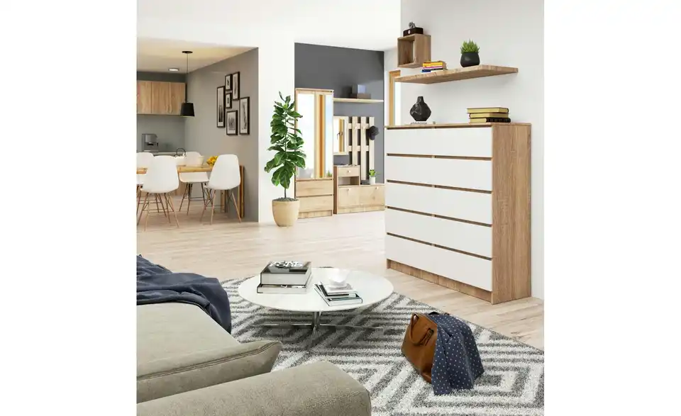 Kommode Kersten mit 10 Schubladen, in Wohnsituation