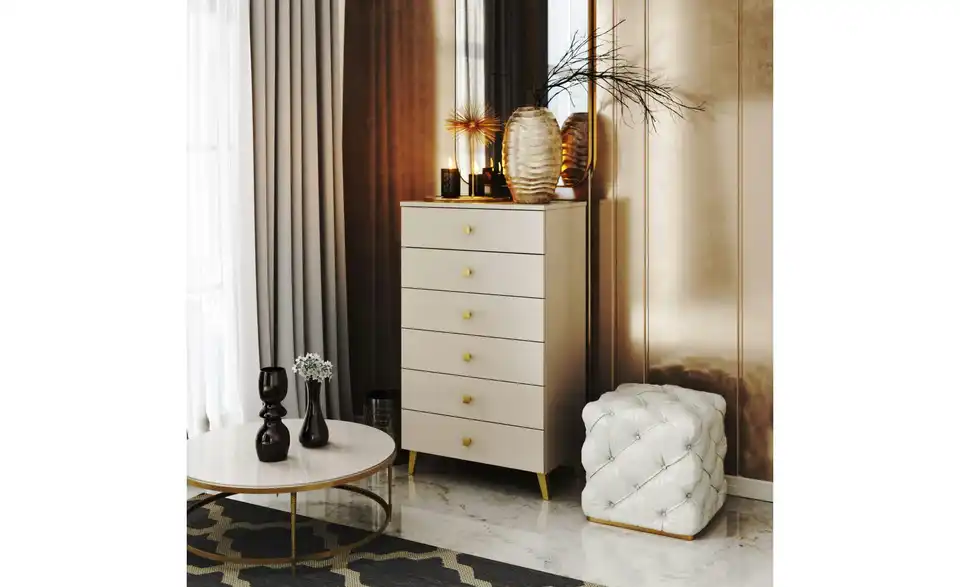 Kommode Lara mit 6 Schubladen, in Wohnsituation