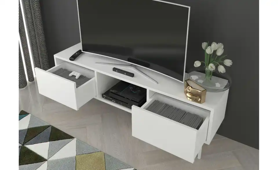 Lowboard Mirka, geöffnet