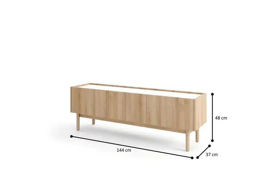 Lowboard Boho, Bemaßung