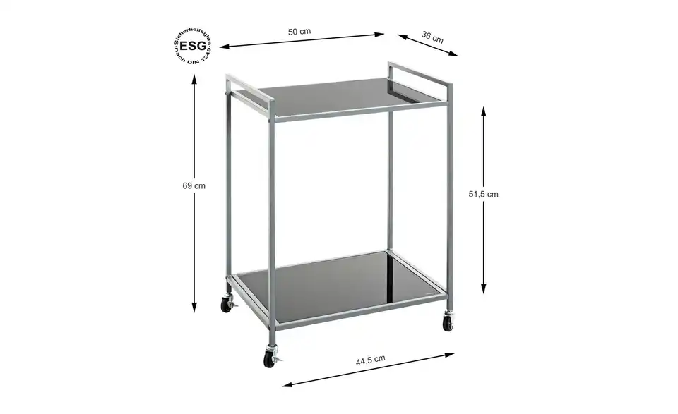 Beistelltisch, Bemaßung