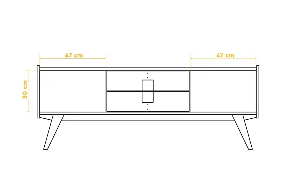 Sideboard Hugo, Bemaßung
