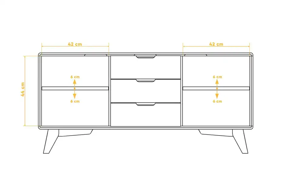 Sideboard Albert, Bemaßung