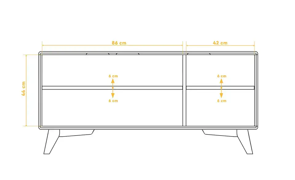 Sideboard Albert, Bemaßung