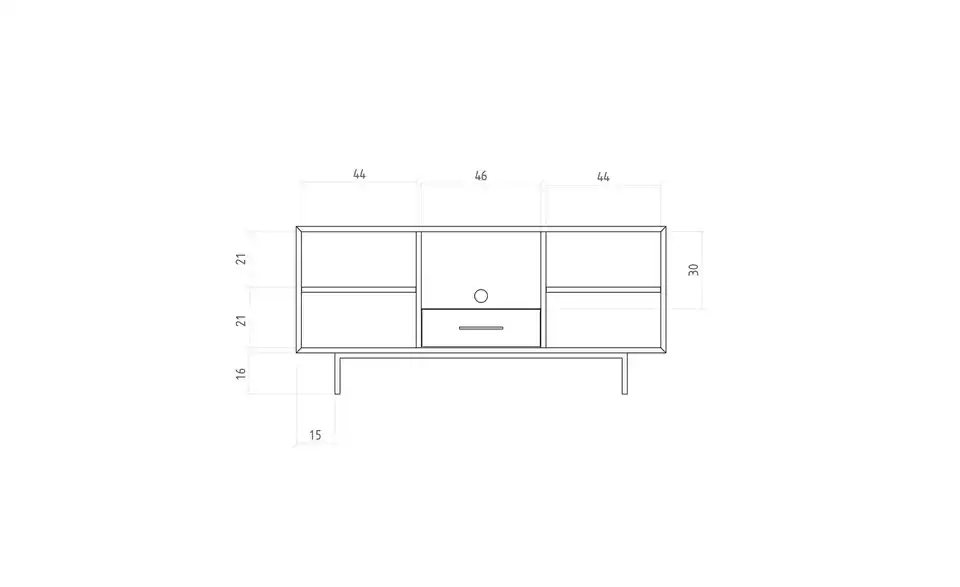 Sideboard Clara, Bemaßung