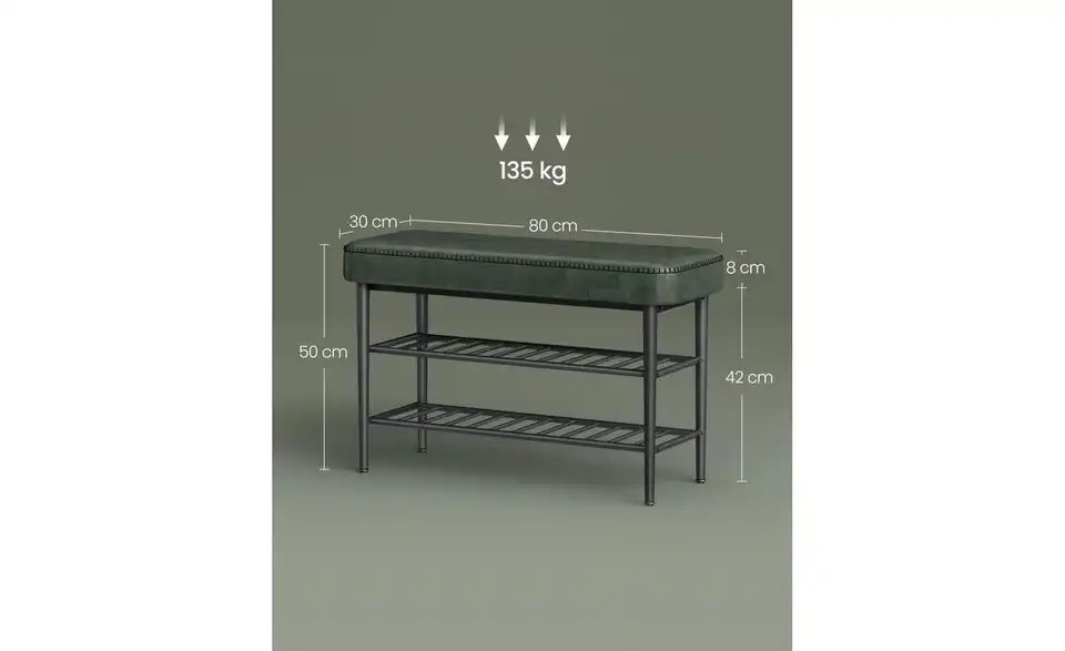 Schuhregal Ekho, Bemaßung