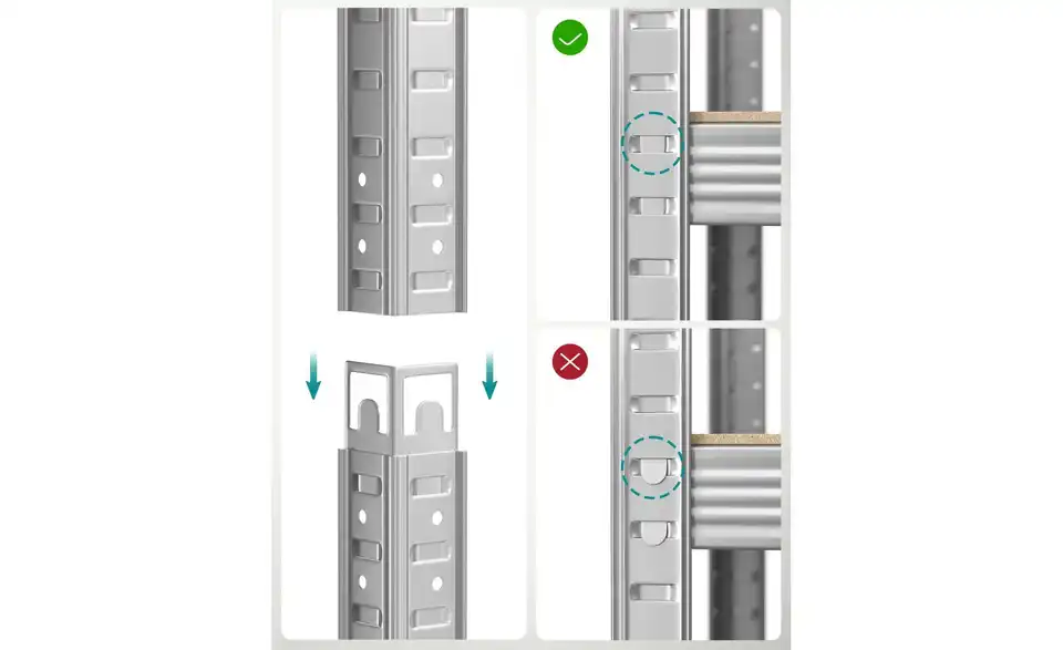Schwerlastregal Cozory, Bild mit Text