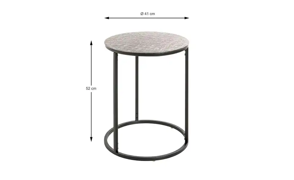 Beistelltisch, Bemaßung