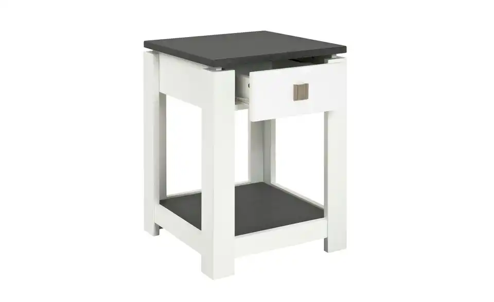 Beistelltisch auf Rollen, geöffnet