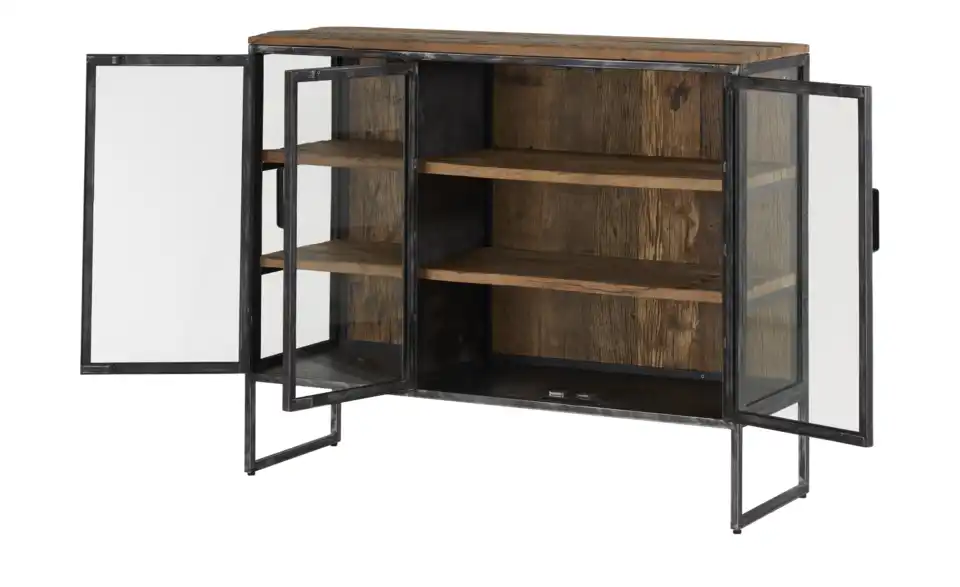 Sideboard-Vitrine Korofi, geöffnet