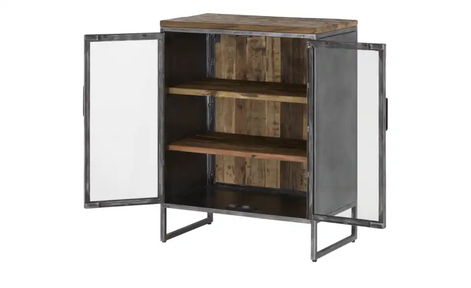 Sideboard-Vitrine Korofi, geöffnet