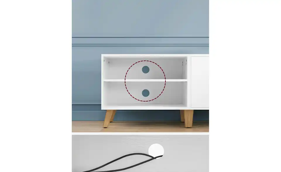 TV-Lowboard, Detailansicht