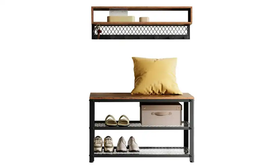 Schuhregal, Frontansicht