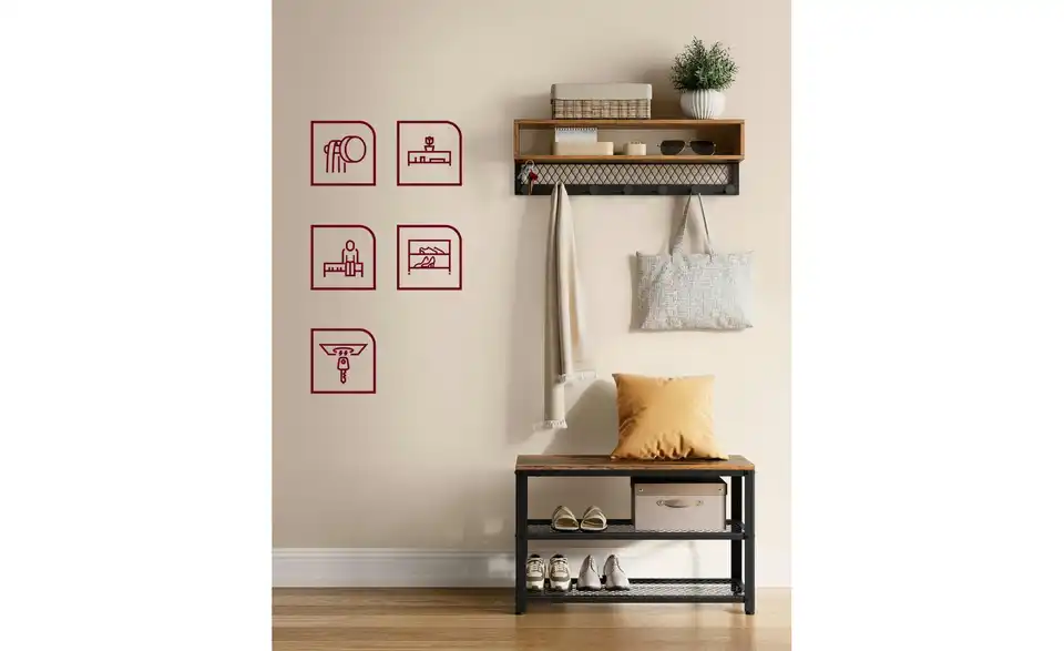 Schuhregal, Detailansicht