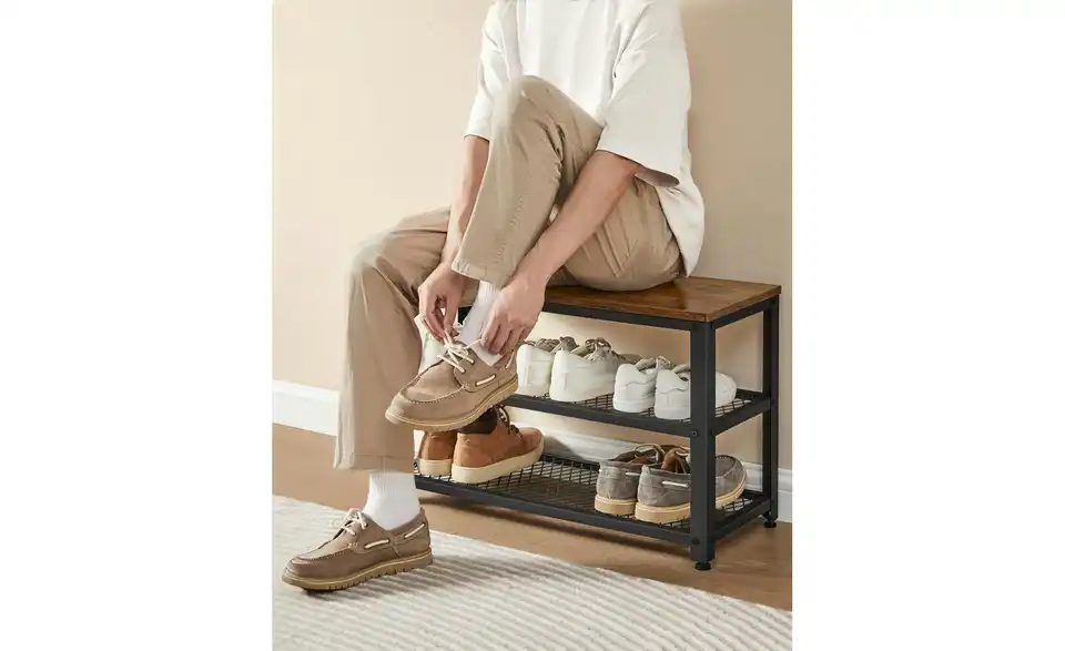 Schuhregal, Detailansicht