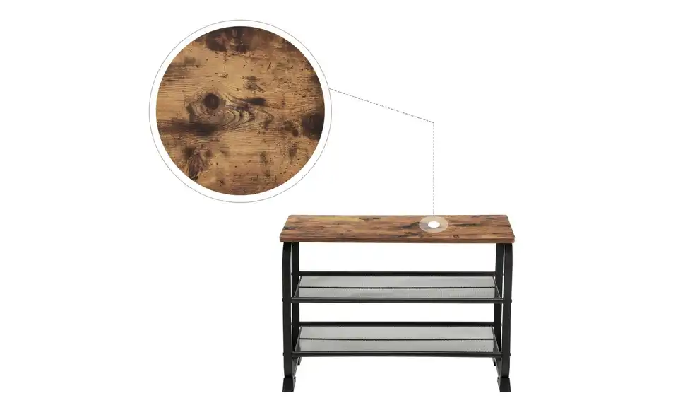 Schuhregal, Detailansicht