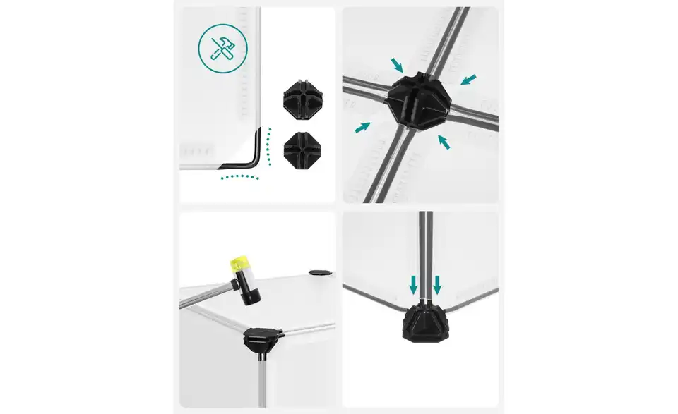 Schuhregal, Detailansicht