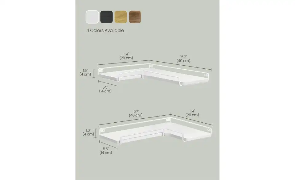 Wandregal, Bemaßung