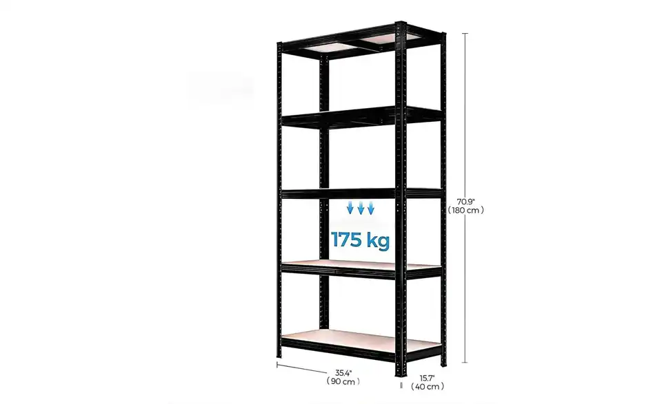 Schwerlastregal, Bemaßung