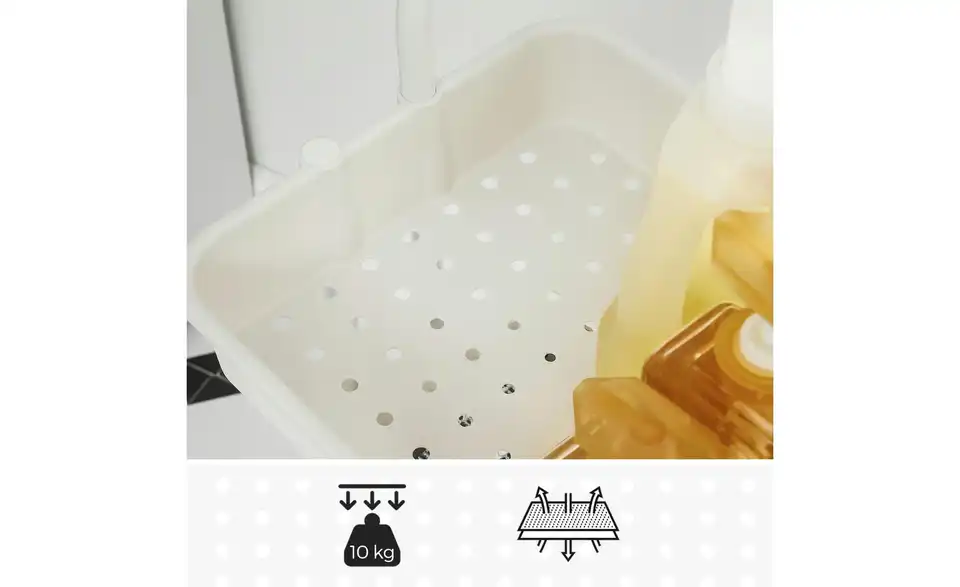 Servierwagen, Bild mit Text