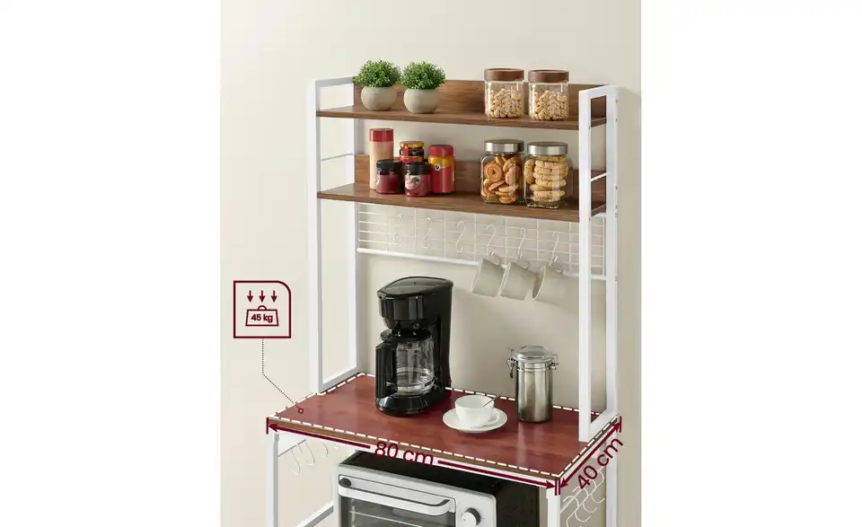 Standregal, Bild mit Text