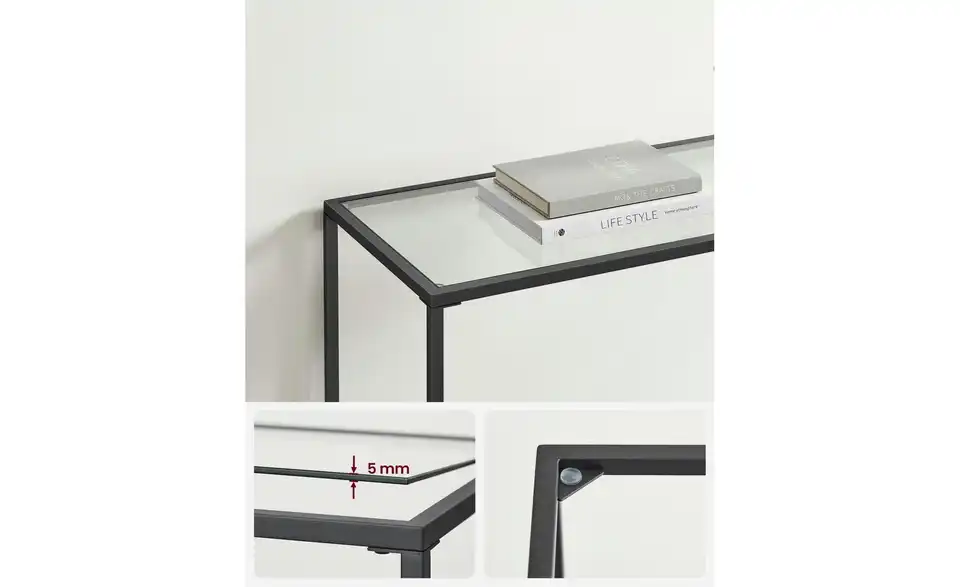 Konsolentisch, Bild mit Text