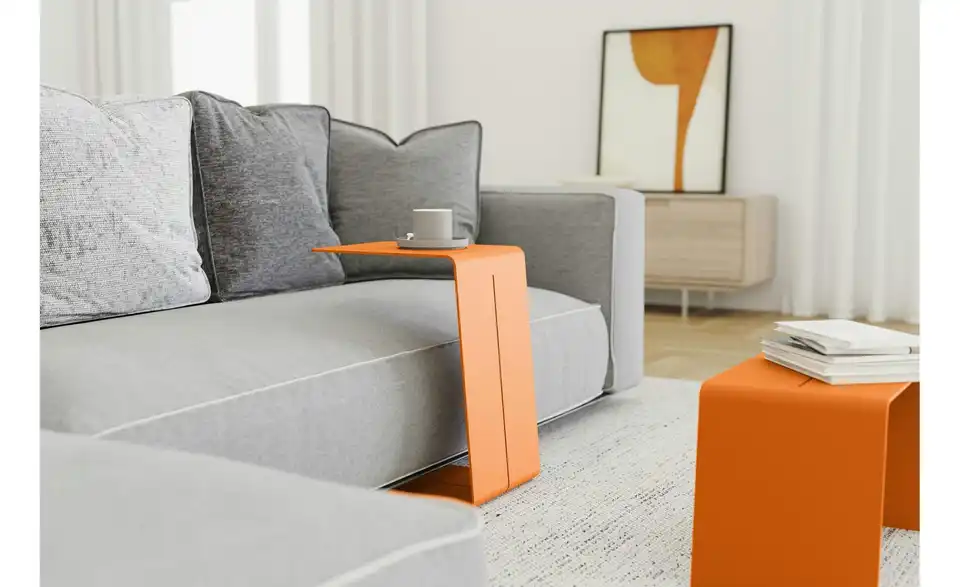 Eisenherz Beistelltisch, in Wohnsituation