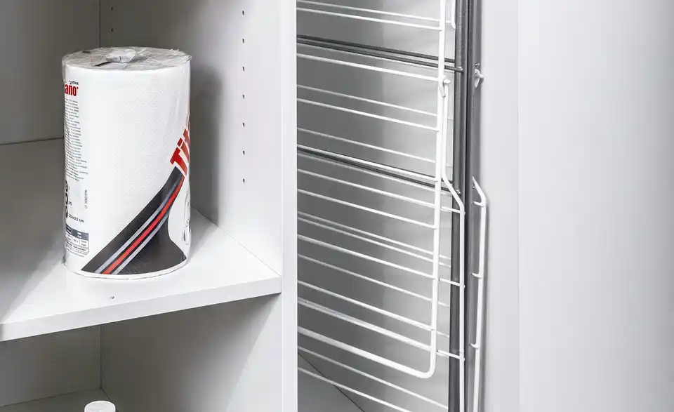 Putzmittelschrank Wasch Raum, Detailansicht