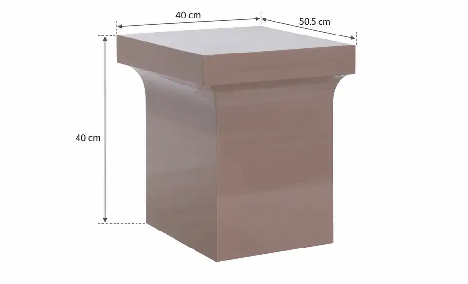 Höffner Selection Beistelltisch Mona, Bemaßung