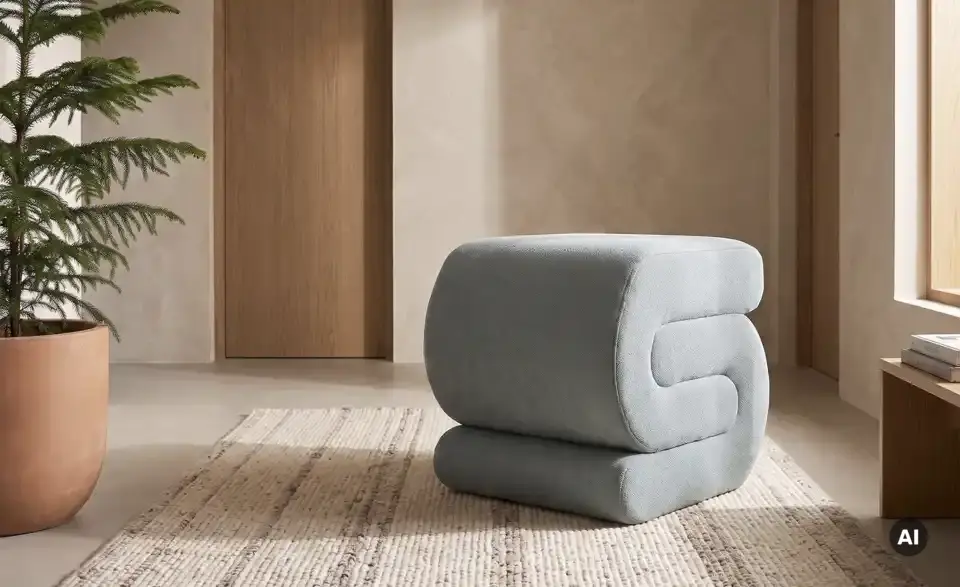 Höffner Selection Hocker Salma, Rückansicht