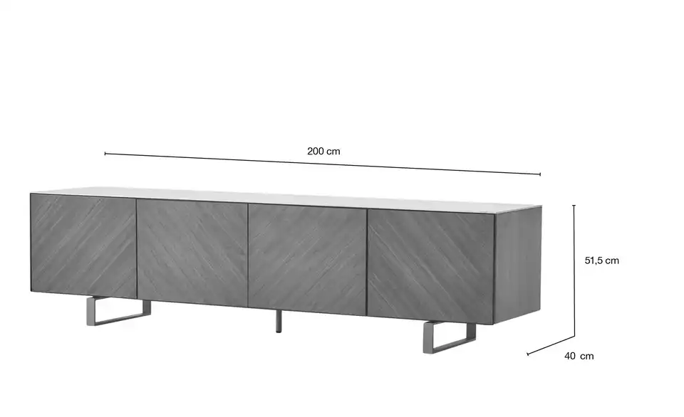 Höffner Selection TV-Lowboard Adao, Bemaßung