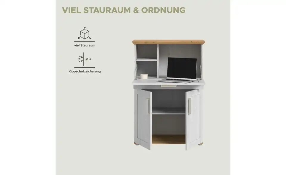 Sekretär, Bild mit Text