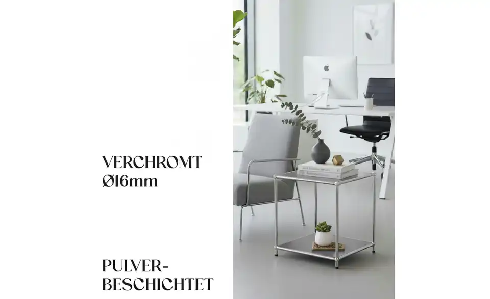 Floordirekt Metallregal, Bild mit Text
