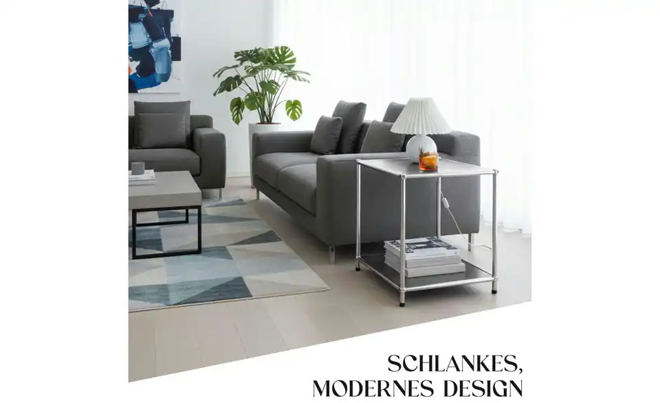 Floordirekt Metallregal, Bild mit Text