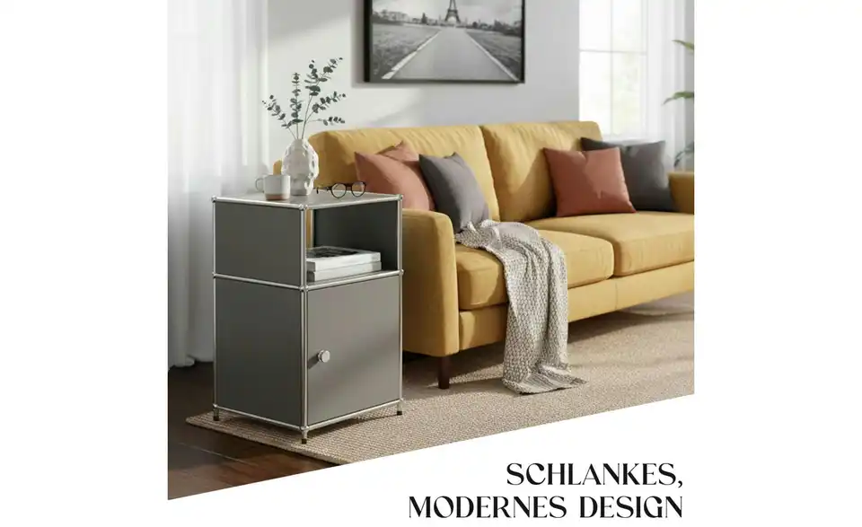 Floordirekt Metallregal, Bild mit Text
