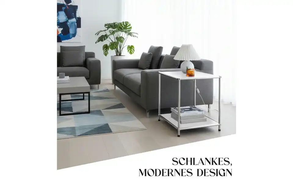 Floordirekt Metallregal, Bild mit Text