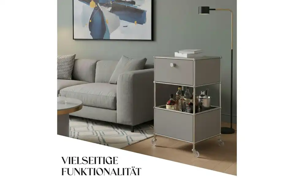 Floordirekt Metallregal, Bild mit Text