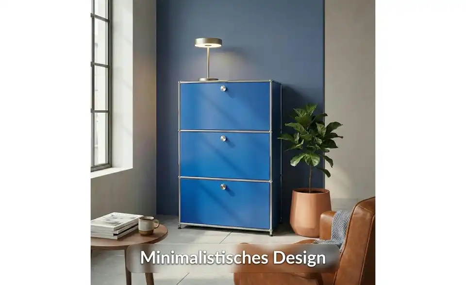 Floordirekt Metallregal, Bild mit Text