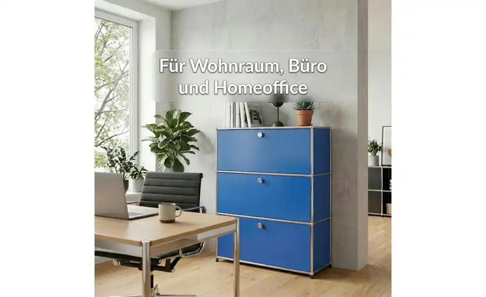 Floordirekt Metallregal, Bild mit Text