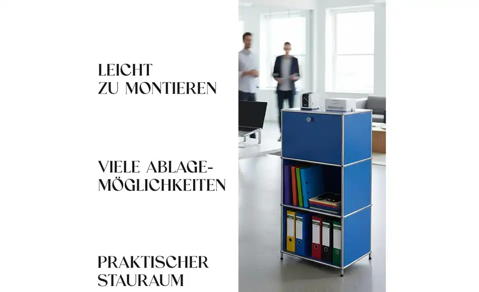 Floordirekt Metallregal, Bild mit Text
